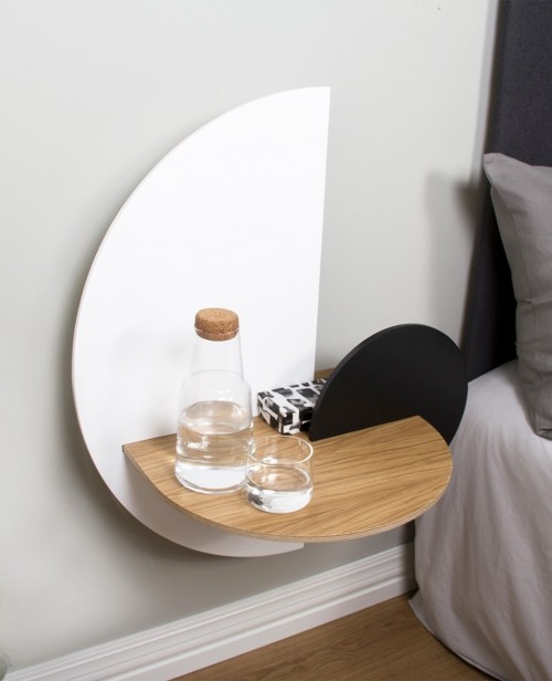 Дизайнерская полка прикроватная легкая нестандартная